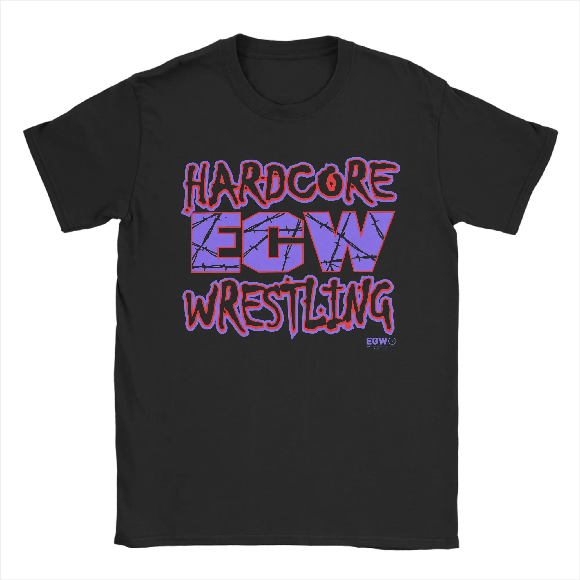 Ecw Hardcore Wrestling Baumwoll-T-Shirt für Herren, Sommer, Y2K-Retro-T-Shirts, bequeme modische T-Shirts, übergroße, individuelle DIY-Tops
