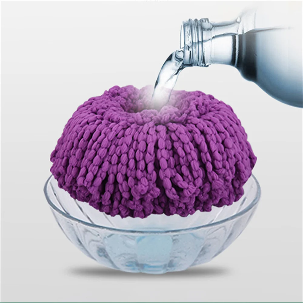 Microfiber Cotton Spin Mop Heads Replacement - 5 Pack Refills Compatible  360 Spinning Magic Mops - Round Shape Standard Size M - AliExpress