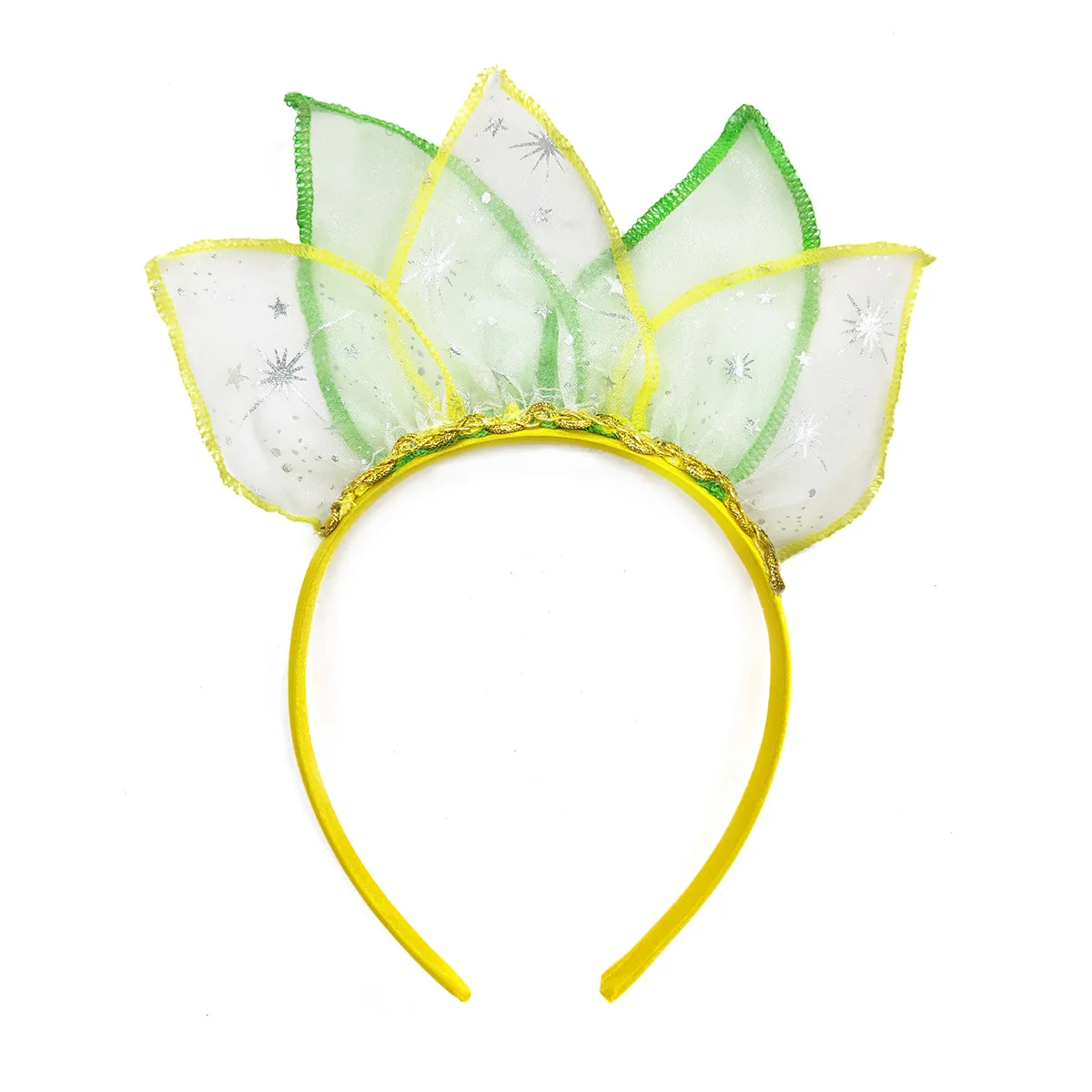 Fairy Tale Princess and the Frog Tiana Headband Girls Birthday Party Role Playing Accessories Garland Crown Props Fancy Dress up