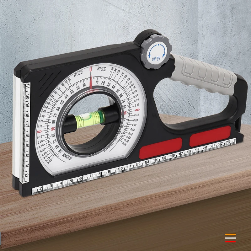 Magnetic Bevel Angle Ruler Meter Multifunctional Slope Measuring Instrument 