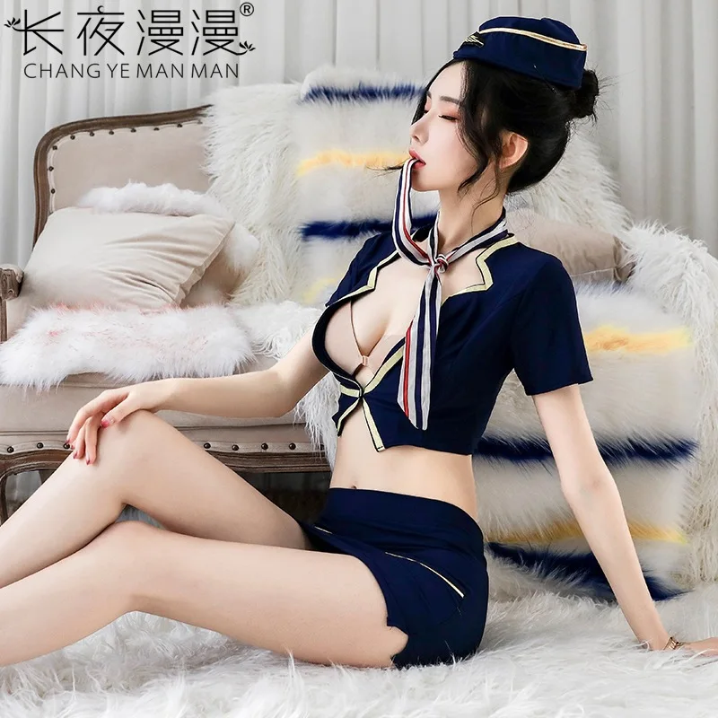 

Sensual Lingerie Set for Women:Realistic Sexy Pencil Skirt,Tempting Air Stewardess Uniform,Alluring Secretary Office Lady Outfit