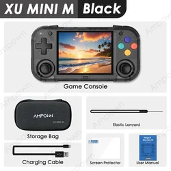 Portable Retro Handheld Game Console with 2.8'' Screen - Ideal Gift - 64G (Crystal Black)