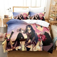 Anime Student Councils Discretion Bedding Set,Duvet Cover Bed Set Quilt Cover Pillowcase,King Queen Twin Size Boys Girls Adults 1