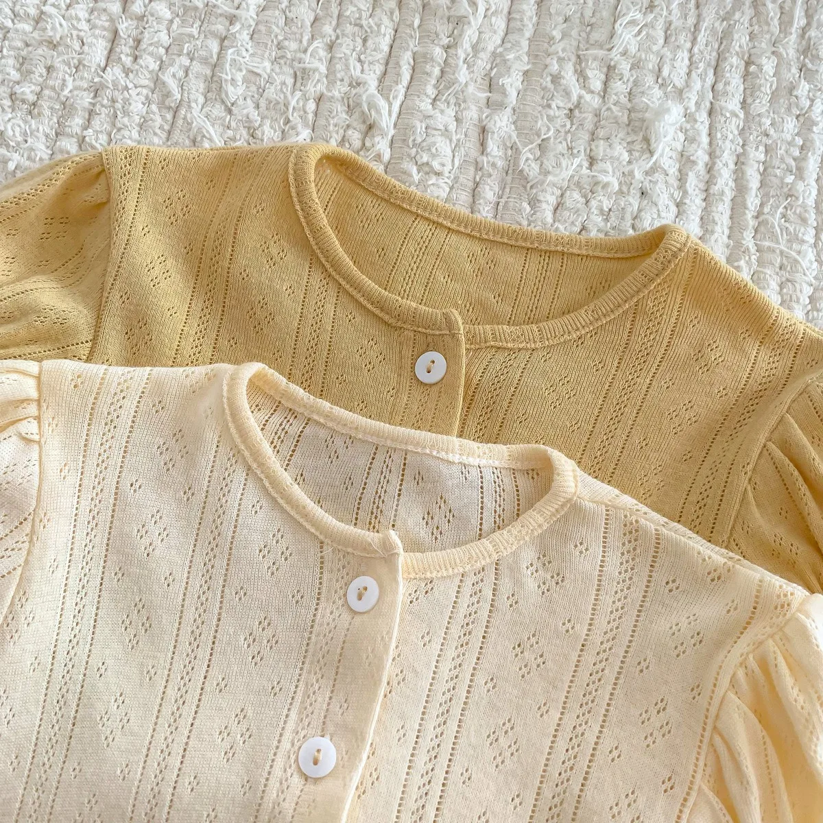 여아용 단색 구김 니트 탑 티셔츠 및 반바지,  의류 세트, 0-24m, 2 개, 2024 여름 신상