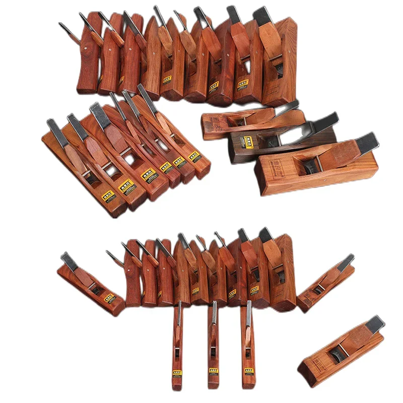 

9pcs Rosewood Hollow Convex Planer,Different Size Wood Round Bull-nose concave Radius Plane Kits