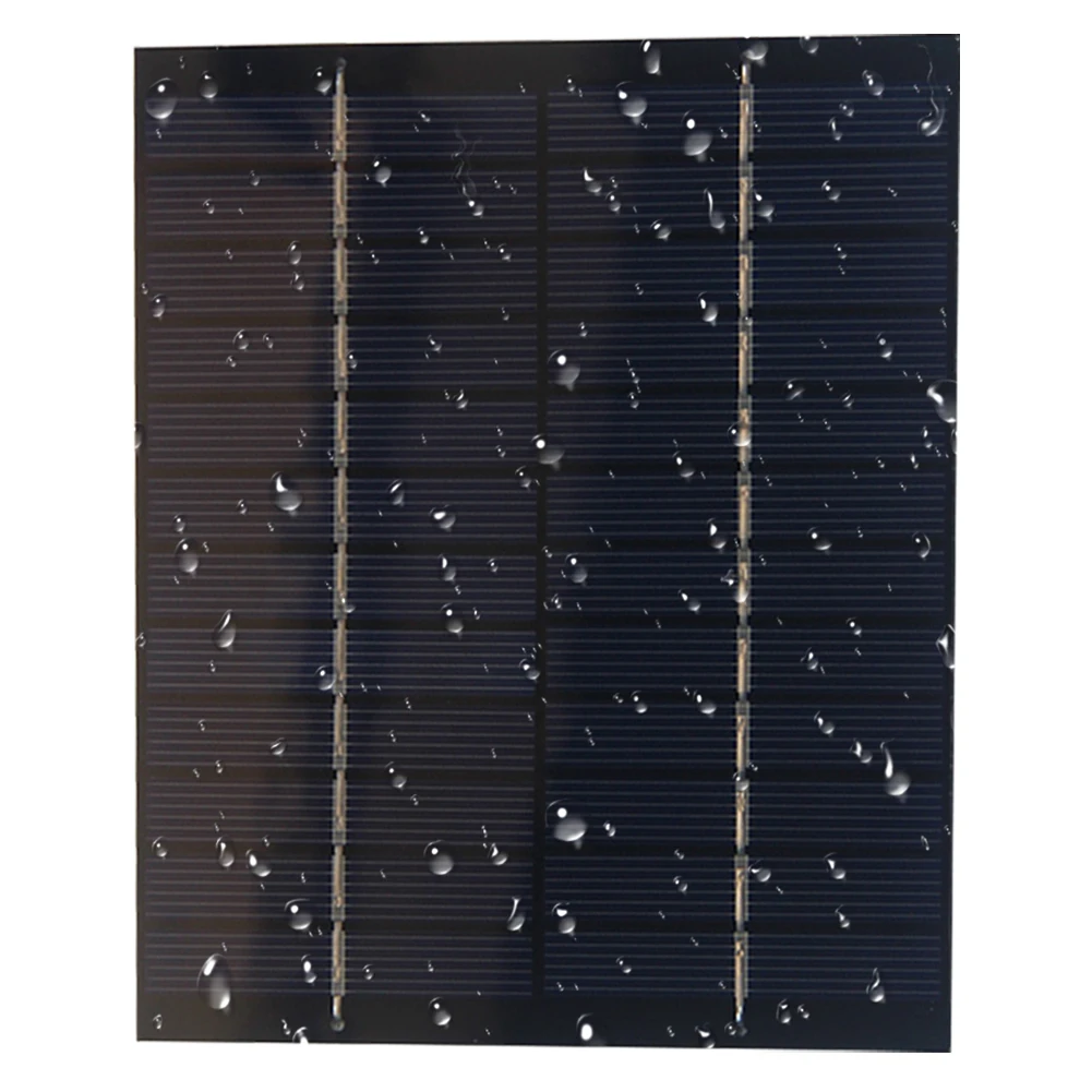 2W 12V Solar Panel Portable Solar Battery Charger 110X136MM Small Power Emergency Panel Outdoor Solar Cell for Camping