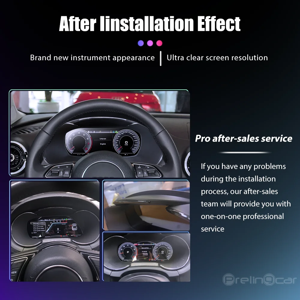 12,3 '' Prelingcar Digital Cluster Dashboard Für Audi Q3 2011-2018 Jahre Auto LCD Panel Tachometer Virtuelles Cockpit – Detail 9