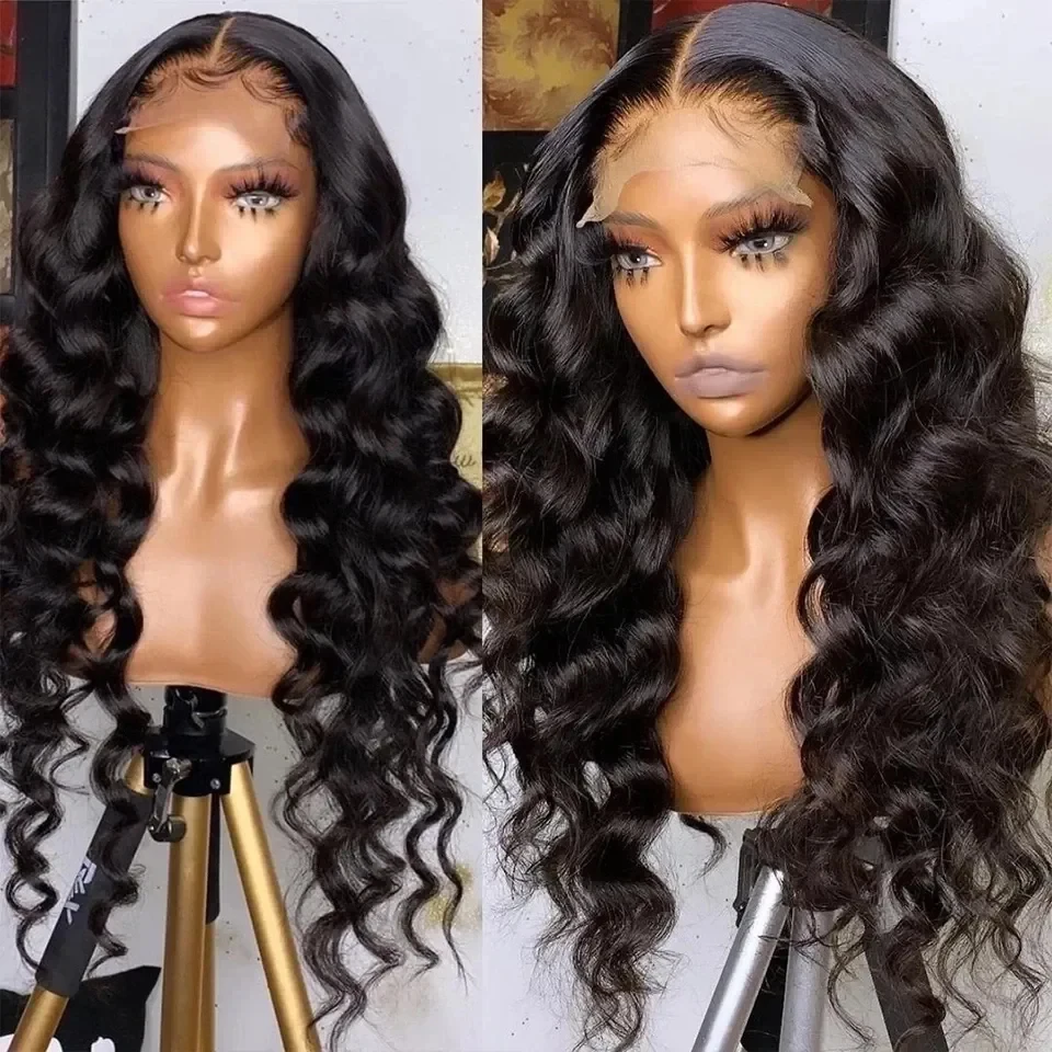 Lace Front Wig Human Hair 6x4 closure 13X6 hd Loose Deep Wave Pre Cut