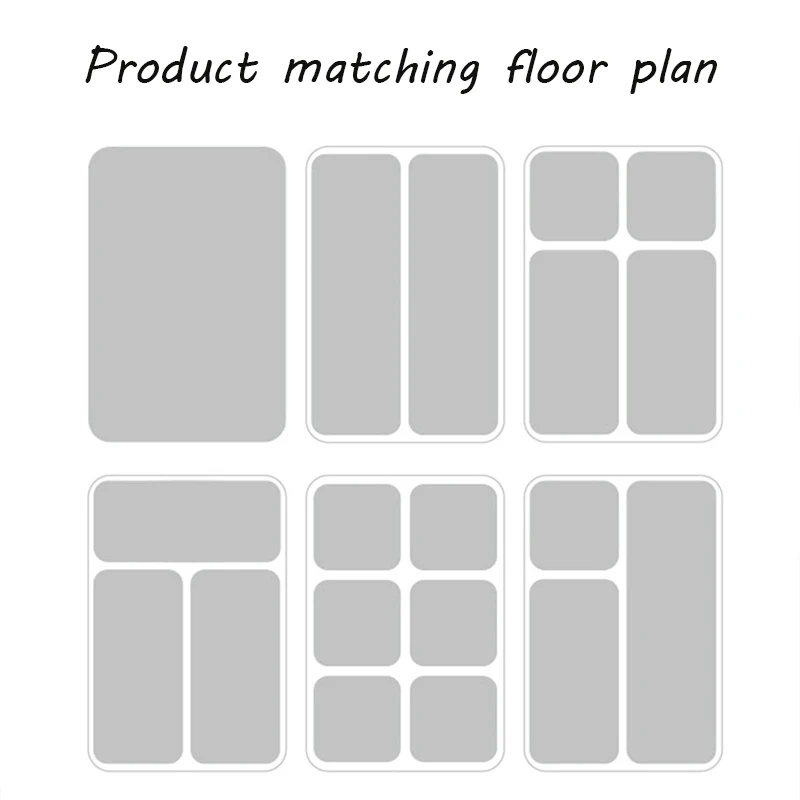 Description Picture 5 of itemVersatile Drawer Organizer Plastic Trays and Dividers in 4 Sizes for Perfect Makeup and Kitchen Supplies Storage