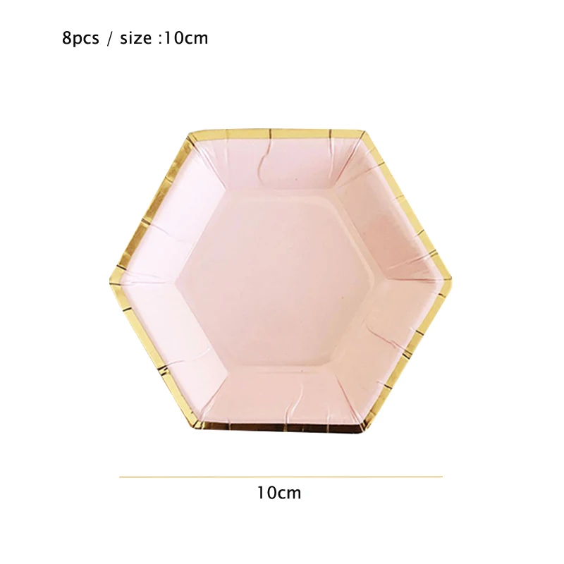 8pcs 10cm Hexagon