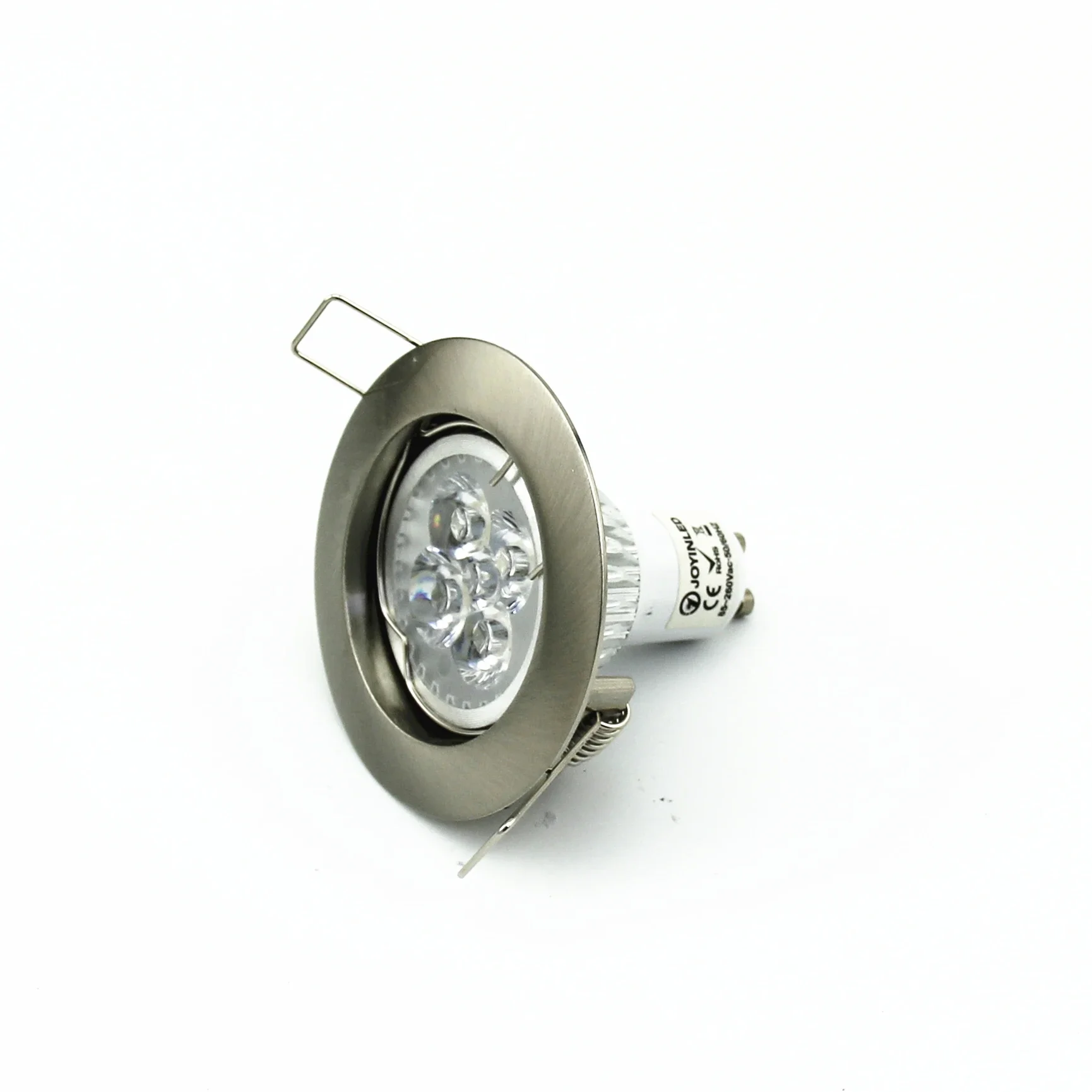 Description Picture 4 of item2/6/12PCS Round Style Zinc Alloy MR16 Gu10 Ceiling Spotlight Recessed Down Light Fixture with Satin Nickel Color for Home Decor