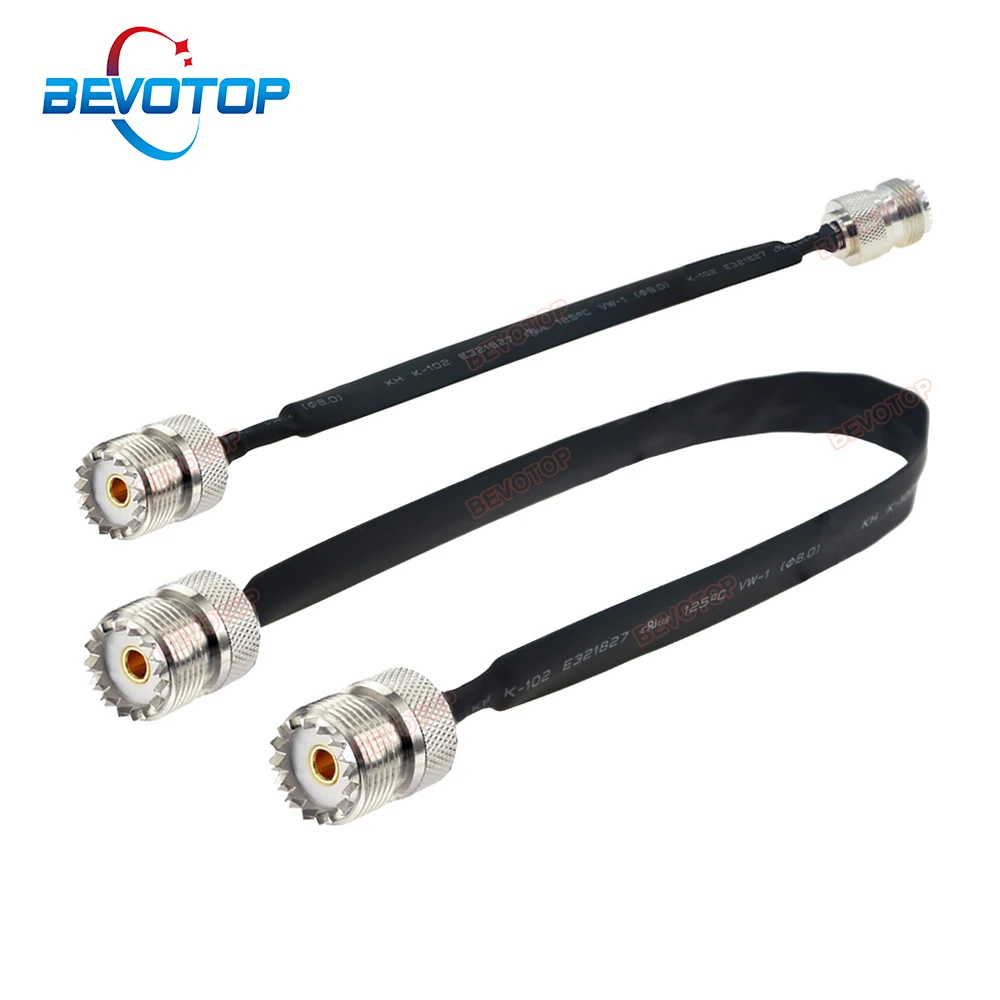 2022 New Door/Window Pass Through Flat RF Coaxial Cable SO239 UHF