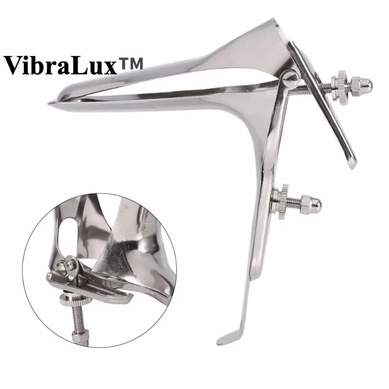 VibraLux Stainless Steel Anal Vaginal Dilator for Women