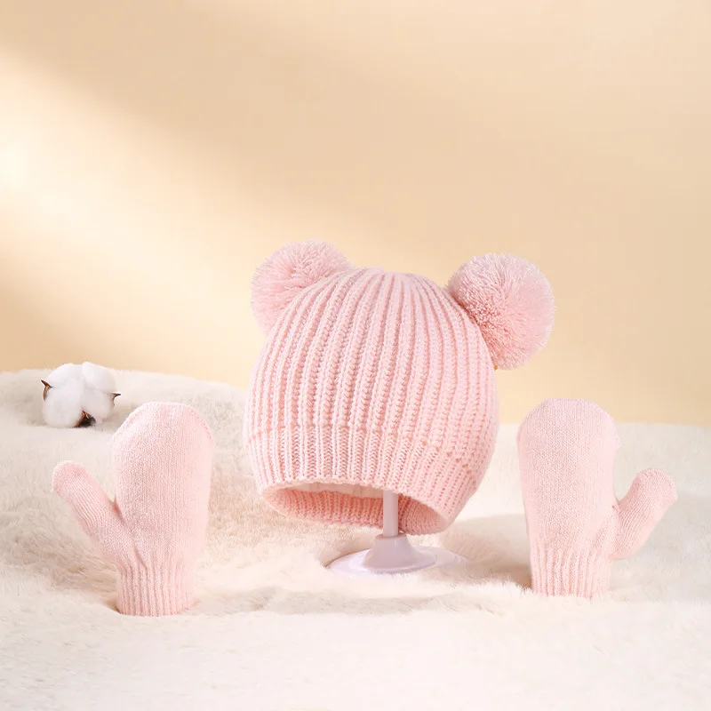 

2023 New Baby Fashion Kids Hats Toddler Kids Baby Pink Girl Infant Cotton Soft Warm Hat