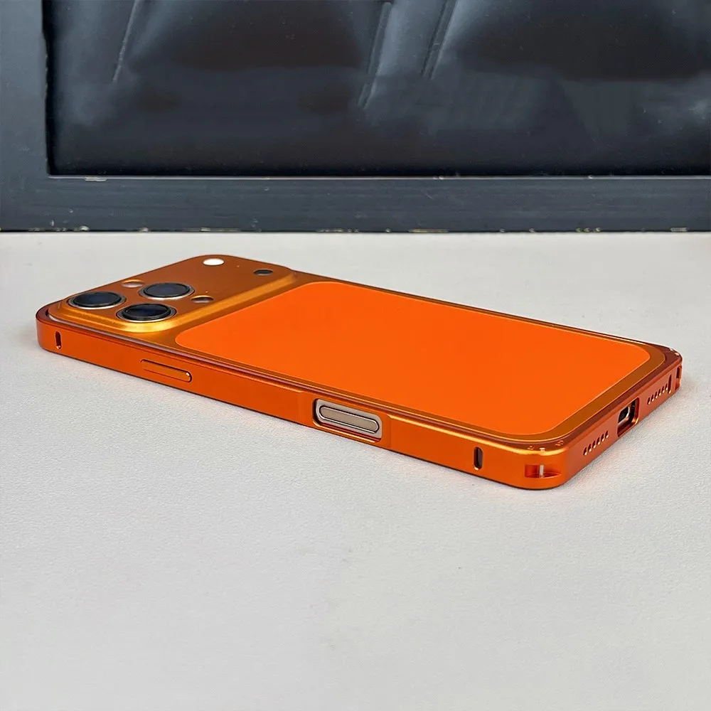 Sleek 2-in-1 Luxury Metal Frame Matte Backplane Case with Camera Protection