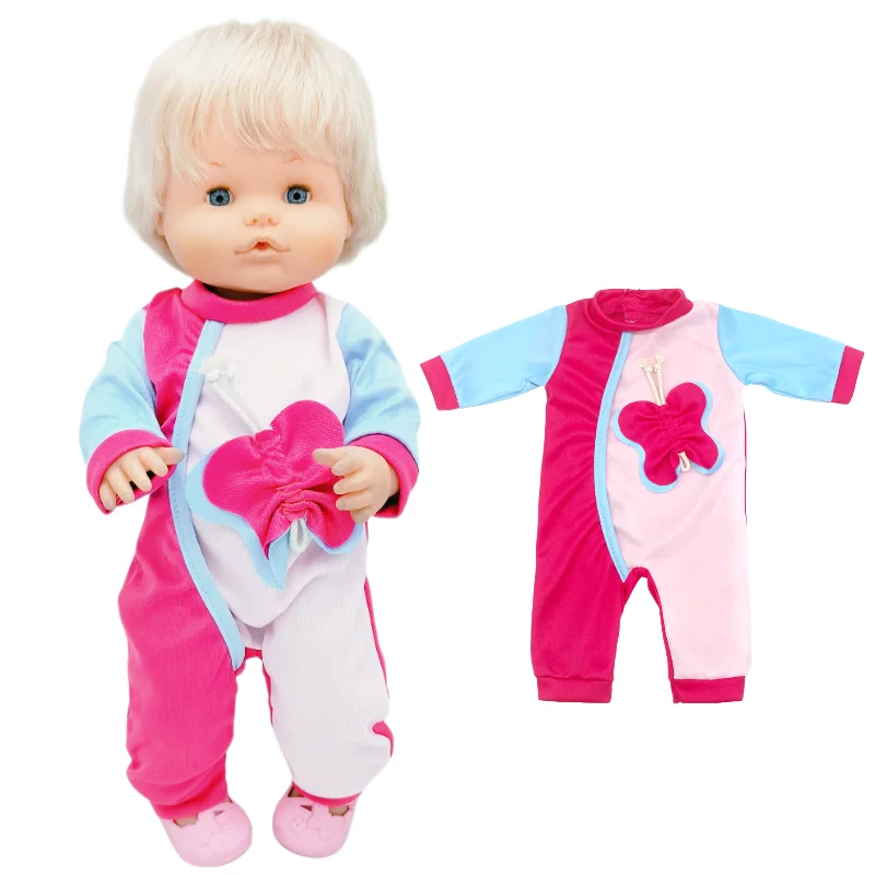 40cm Bebe Doll Clothes for 16-inch Nenuco Winter Plush Suit Ropa Y Su Hermanita Doll Rompers Accessories