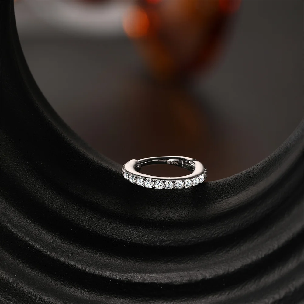 ROXI 1 Stück klassischer Wassertropfen/Augen Moissanit Piercing Flachkopf Faden Ohrring Damen 925 Sterling Silber Edlen Schmuck Geschenke – Detail 17
