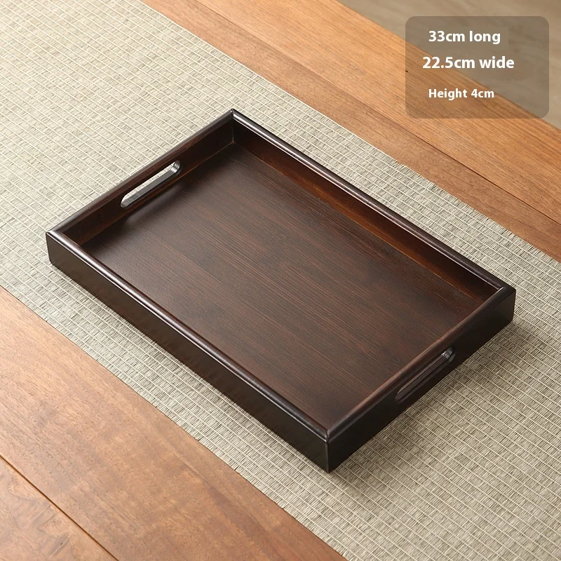 صينية شاي خيزران مستطيلة