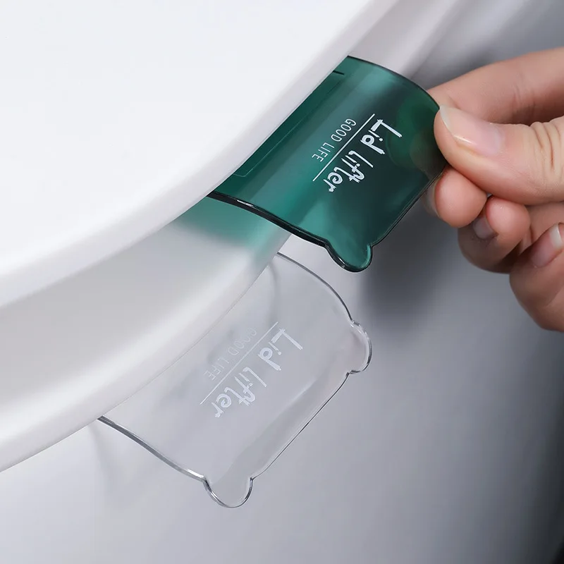 Toilet Seat Accessories Adhesive Portable Sanitary Closestool Toilet Lid Handle Flapper Holder Household DIY Bathroom