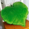 3D Leaf Throw Pillow Decorative Plant Pillow Soft Plush Leaf Shaped Cushion Novelty Plush Backrest Pillow Plant Sleeping Cushion 6