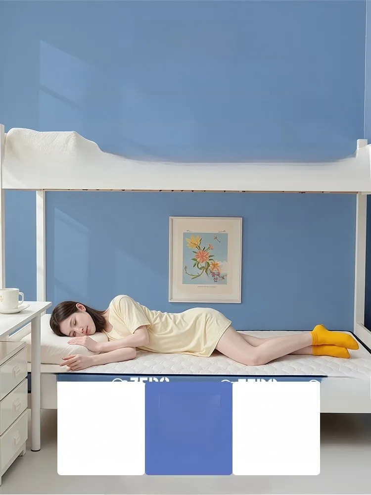 부드러운 매트리스 스펀지 패드 1인용 매트 임대인용 학생 기숙사 접이식 다다미 침실 범용 니트 원단