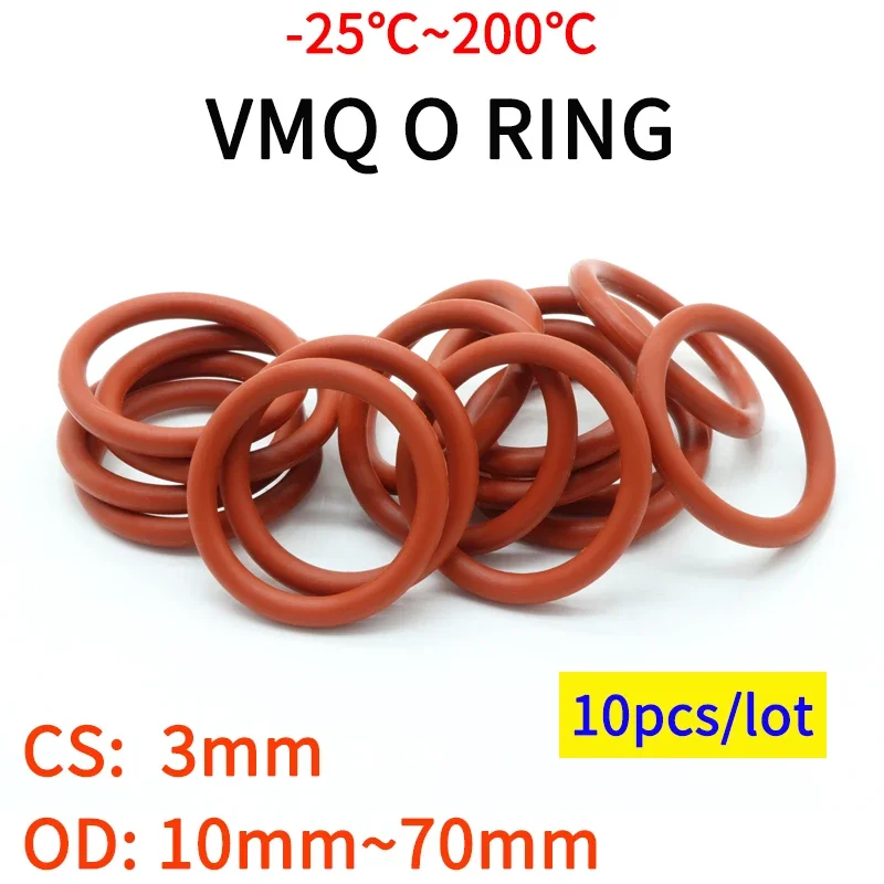 Rubber O Rings Sealing Gasket Rubber Washers Silicone O Rings Stainless Steel Washer 10pcs
