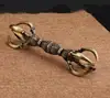 20.5cm 8" Copper Five-pronged vajra gokosho Tibetan buddhism artifact 4