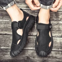 New Summer Breathable Sandals Outdoor Net Surface Beach Shoes Leisure Hollow Deodorant Soft Sole Wear-resistant Frame  Shoes 1
