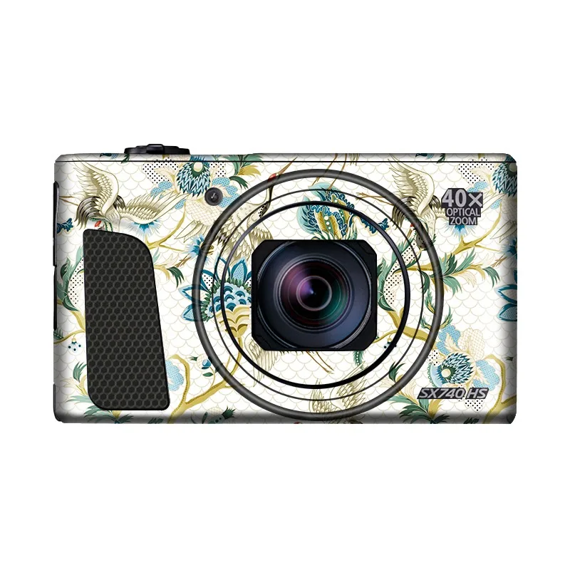 Canon PowerShot SX740HS 데칼 스킨 카메라 비닐 랩 필름 용 맞춤형 스티커 긁힘 방지 보호 코트 SX740 HS