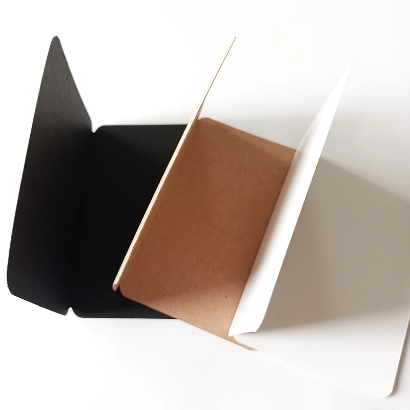 10Pcs Blank Cards 10x14cm Foldable Invitations for Wedding Guest Business Birthday Party DIY Kraft Paper Tags Gift Listing Card