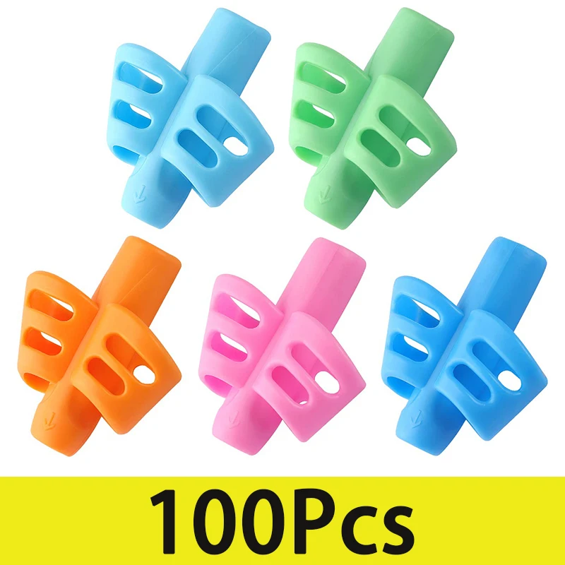 

100 шт., силиконовые держатели для ручек