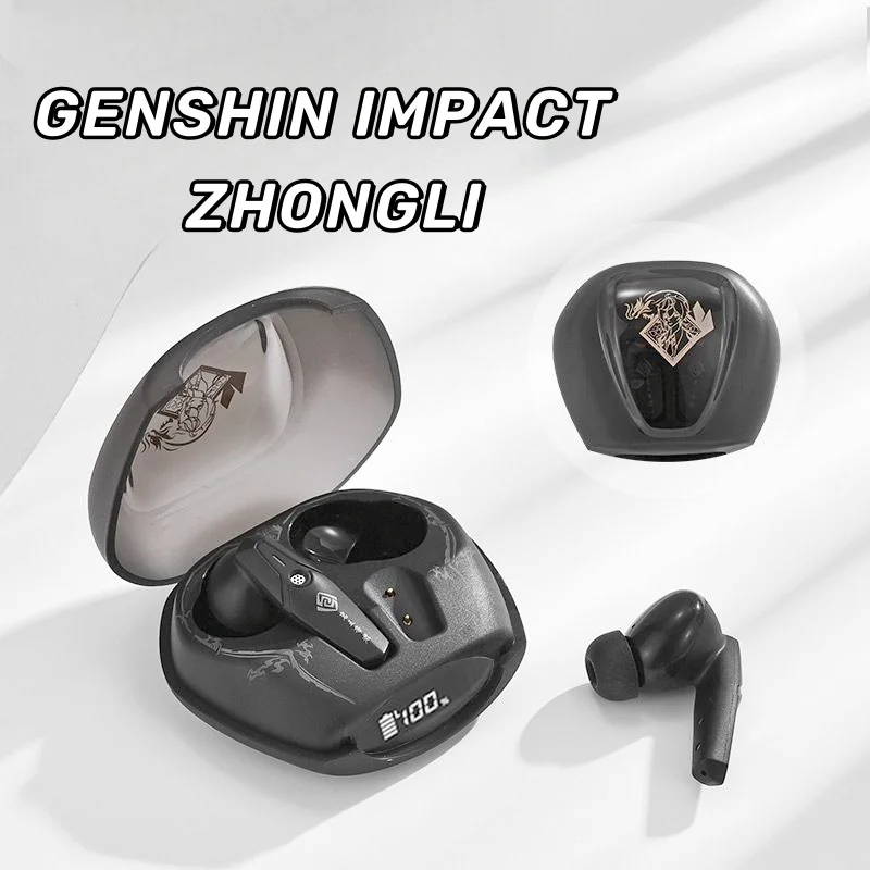 

Bluetooth-наушники Genshin Impact ZHONGLI TWS, беспроводные наушники-вкладыши с шумоподавлением, новые портативные Наушники Hi-Fi с длительным сроком службы батареи