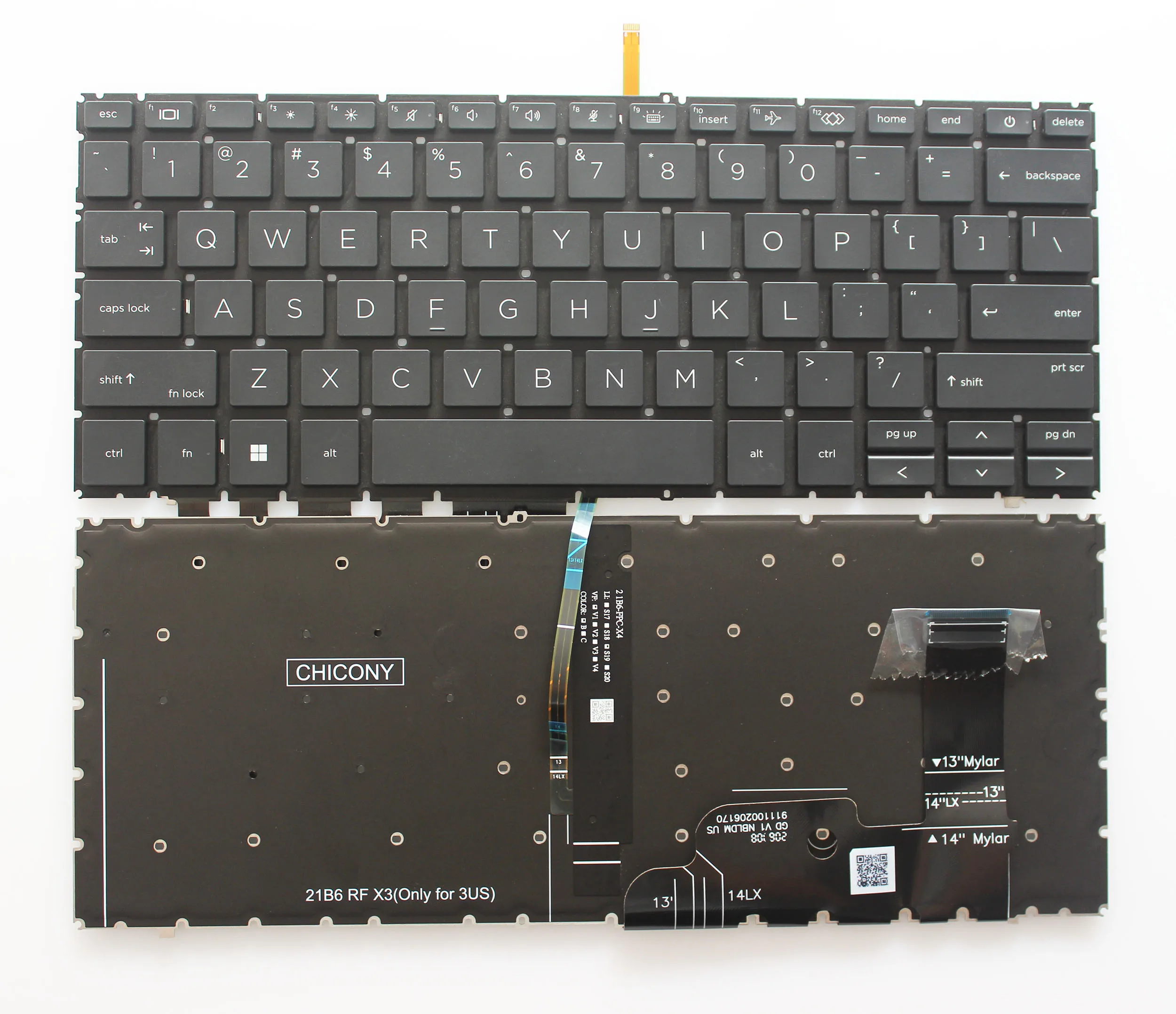 

Новая английская клавиатура с американской раскладкой для HP EliteBook 830 G9 840 G9 845 G9 с подсветкой 6037B0225401 2h-adдолжна быть черная