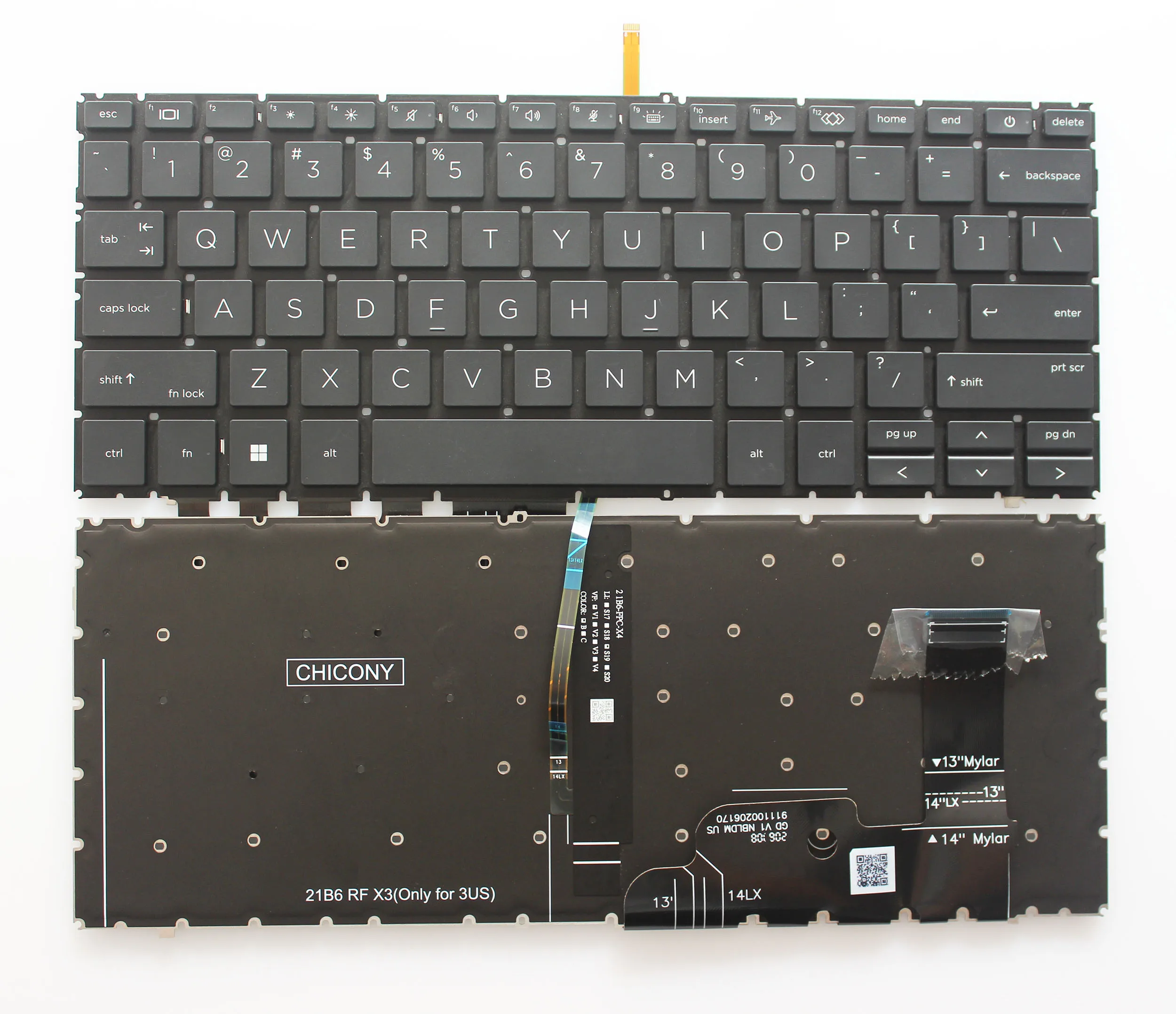 Nuova Tastiera Inglese Usa Per Hp Elitebook 830 G9 840 G9 845 G9 Con Retroilluminato Muslimatexlimah N08383-171 Nero
