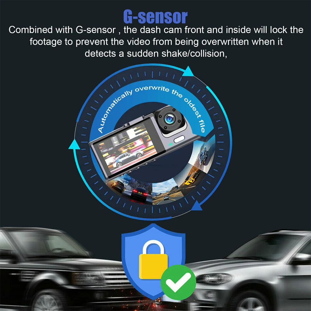 ڵ    ȭ ڵ  ī޶, 3  DVR, HD 1080P, 170    , G- 