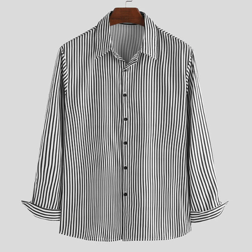 

Удобная модная мужская рубашка, летняя рабочая одежда, дышащие деловые повседневные строгие рубашки с пуговицами и длинными рукавами