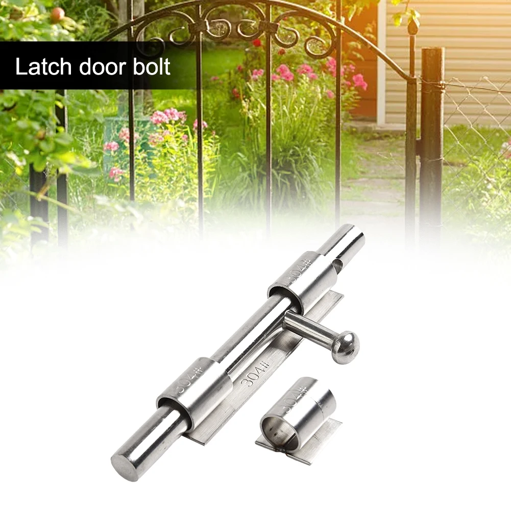 

8inch Door Latch Lock Bolt Stainless Steel Sliding Lock Bolt Latch Hasp Gate Safety Lock Box Latches Cabinet Furniture Hardware