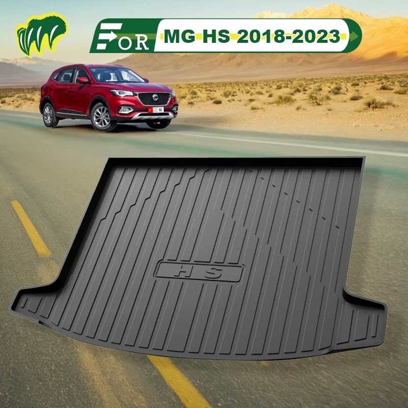 

For Morris Garages MG HS 2018-2023 TPE Custom Fit Car Trunk Mat All Season Black Cargo Mat 3D Shaped Laser Measured Trunk Liners