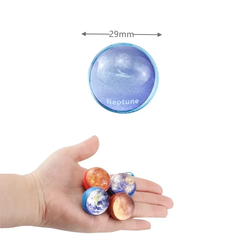 12Pcs Starry Sky Elastic Ball Toy Children Colored Boy Bouncing