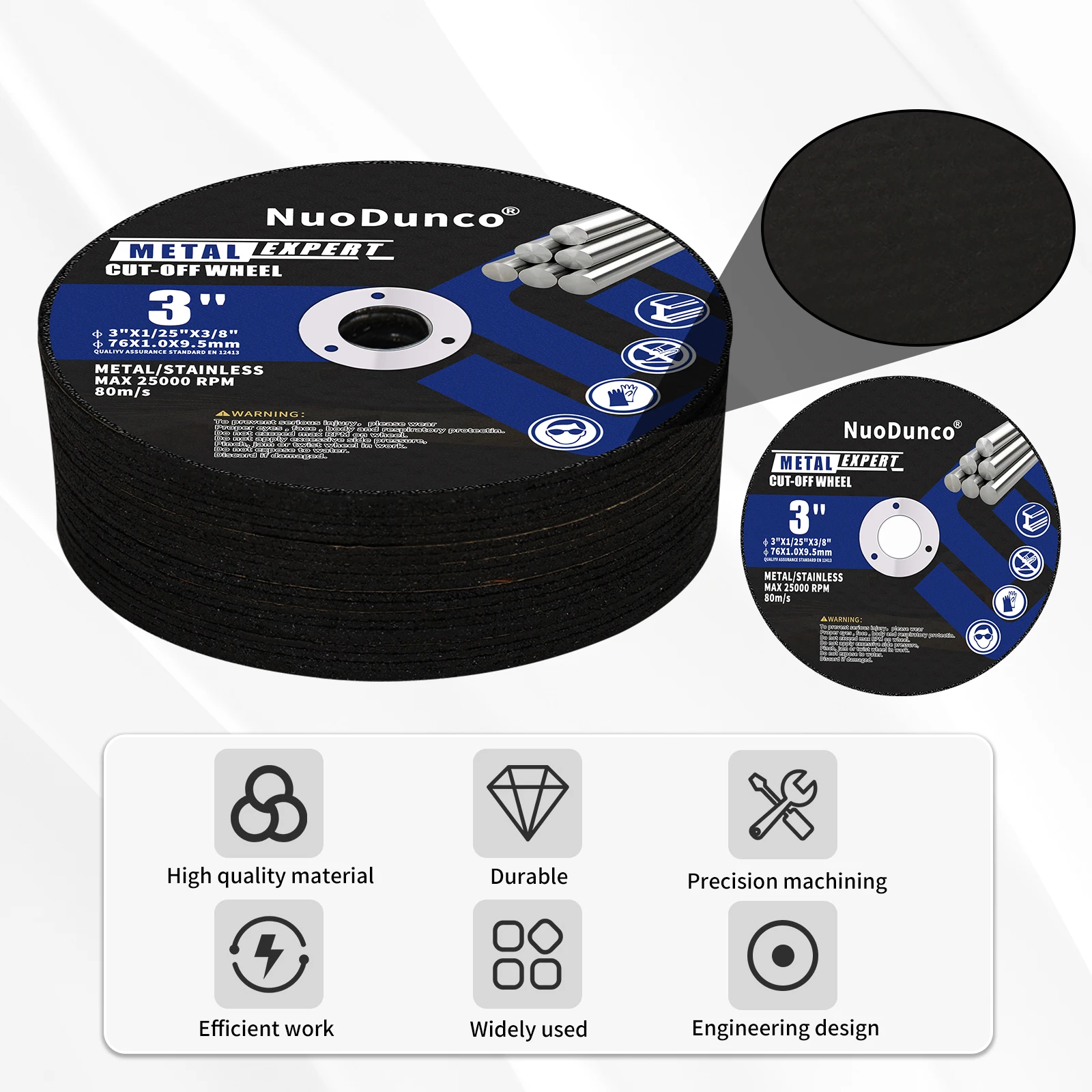 10pcs 75mm 금속 커팅 디스크 미니 컷오프 휠 1mm 두꺼운 수지 톱 블레이드 금속 목재 앵글 그라인더 용 스테인레스 스틸 커팅