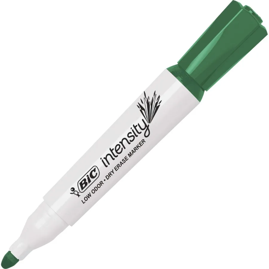 Green Dry Erase Marker with Chisel Tip Grip