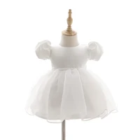 Wholesale Birthday Dresses Beautiful Ball Gown Beaded Flower Baby Girl Dress New Design Pageant Luxury High Quality