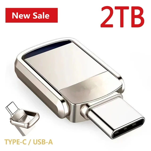 2TB USB bellek sürücüler USB 3.0 Metal Flash sürücü 1TB sürücü c-tipi  yüksek hızlı Pendrive su geçirmez USB taşınabilir USB bellek - AliExpress
