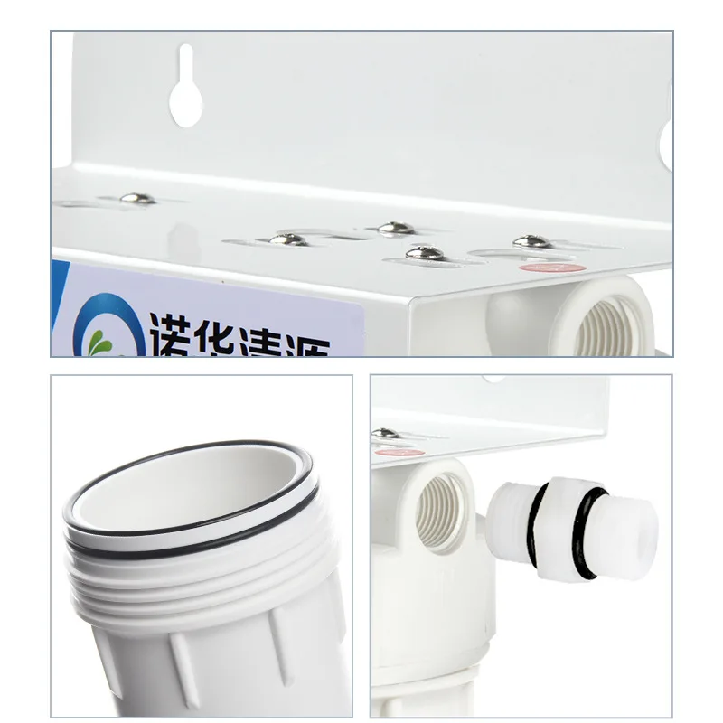 1Set 10inch White Prefilter Two Stage Three Stage Water Purifier Filter Bottle with Filter Element Home Garden Supplies