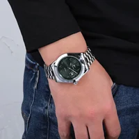 Quartz Watch Men's Clock Luxury Trendy Simple Fashionable Wristwatches for Daily Wear Business Male's Clock Watches Calendar 3