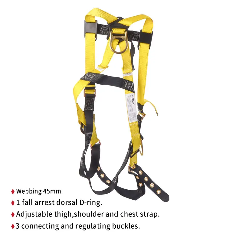 

Local stock in America! Winmax High quality security polyester webbing Full body safety harness