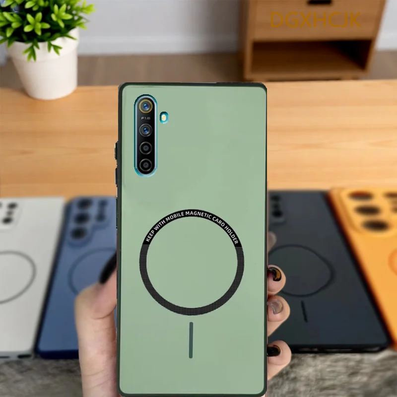 Shockproof Color Magnetic Hard Silicone Back Case