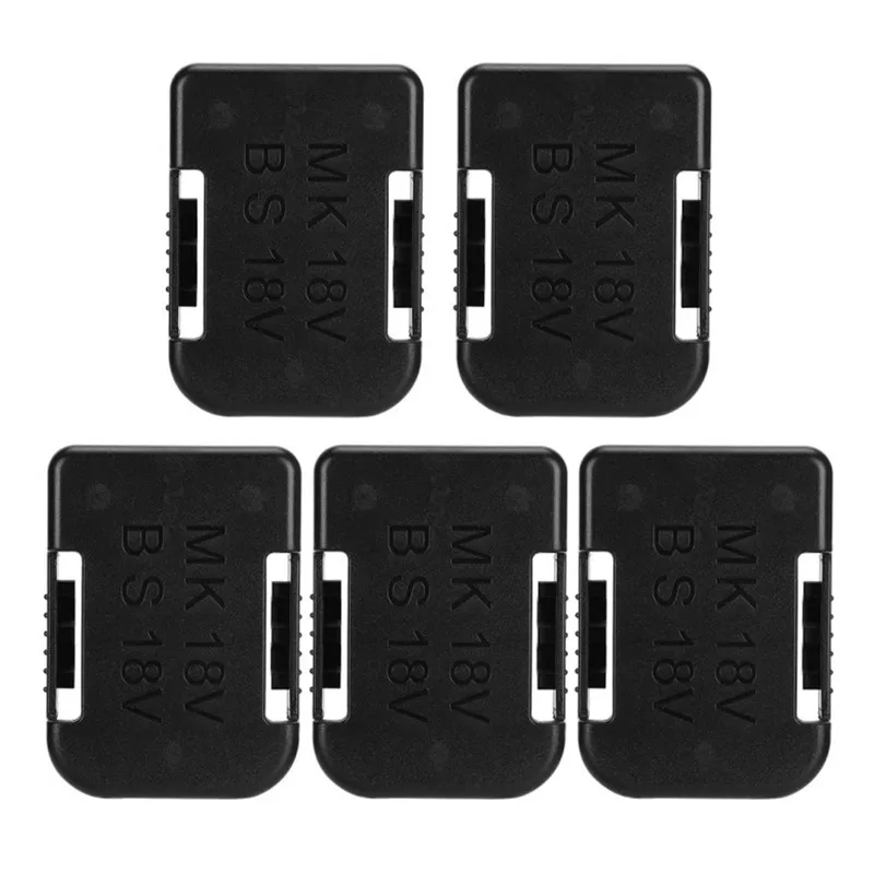 

5 Pcs New For Makita/Bosch 18V Fixing Devices Battery Storage Rack Holder Case