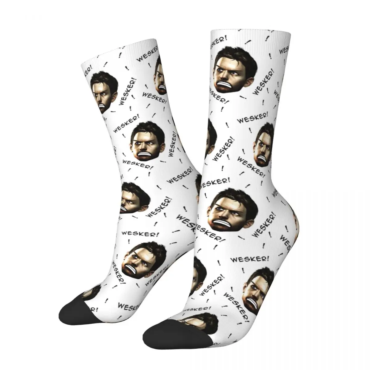 

Chris Yelling Wesker Socks Harajuku High Quality Stockings All Season Long Socks Accessories for Man's Woman's Christmas Gifts