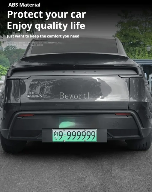 For Tesla Model Y Juniper 2025 2026 Rear Bumper Spoiler Lip Launch Plate Diffuser - 34